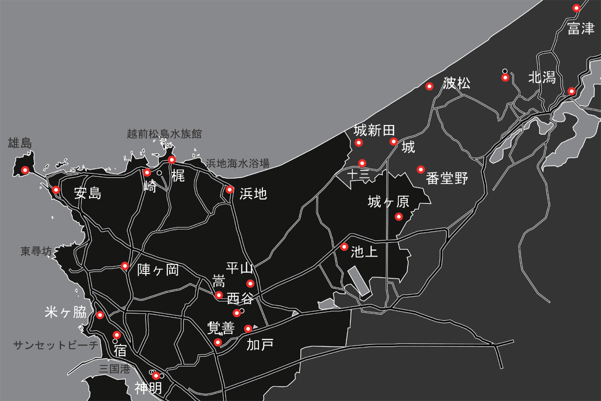 神社所在地の地図